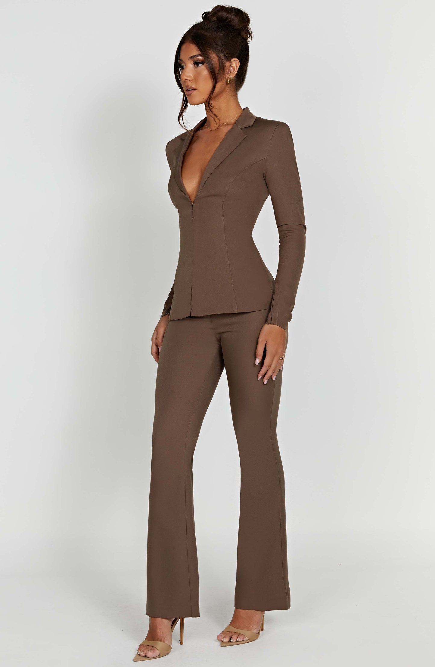 Genevieve™ | Mocha Tailored Fit Jacket