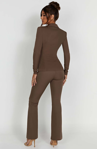 Genevieve™ | Mocha Tailored Fit Jacket